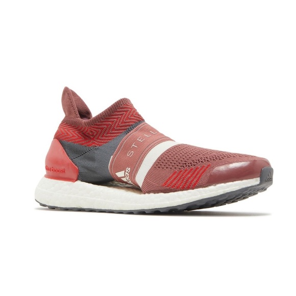 Stella McCartney x Adidas Red/Grey Knit Ultra Boost Sneakers - Picture 3 of 13